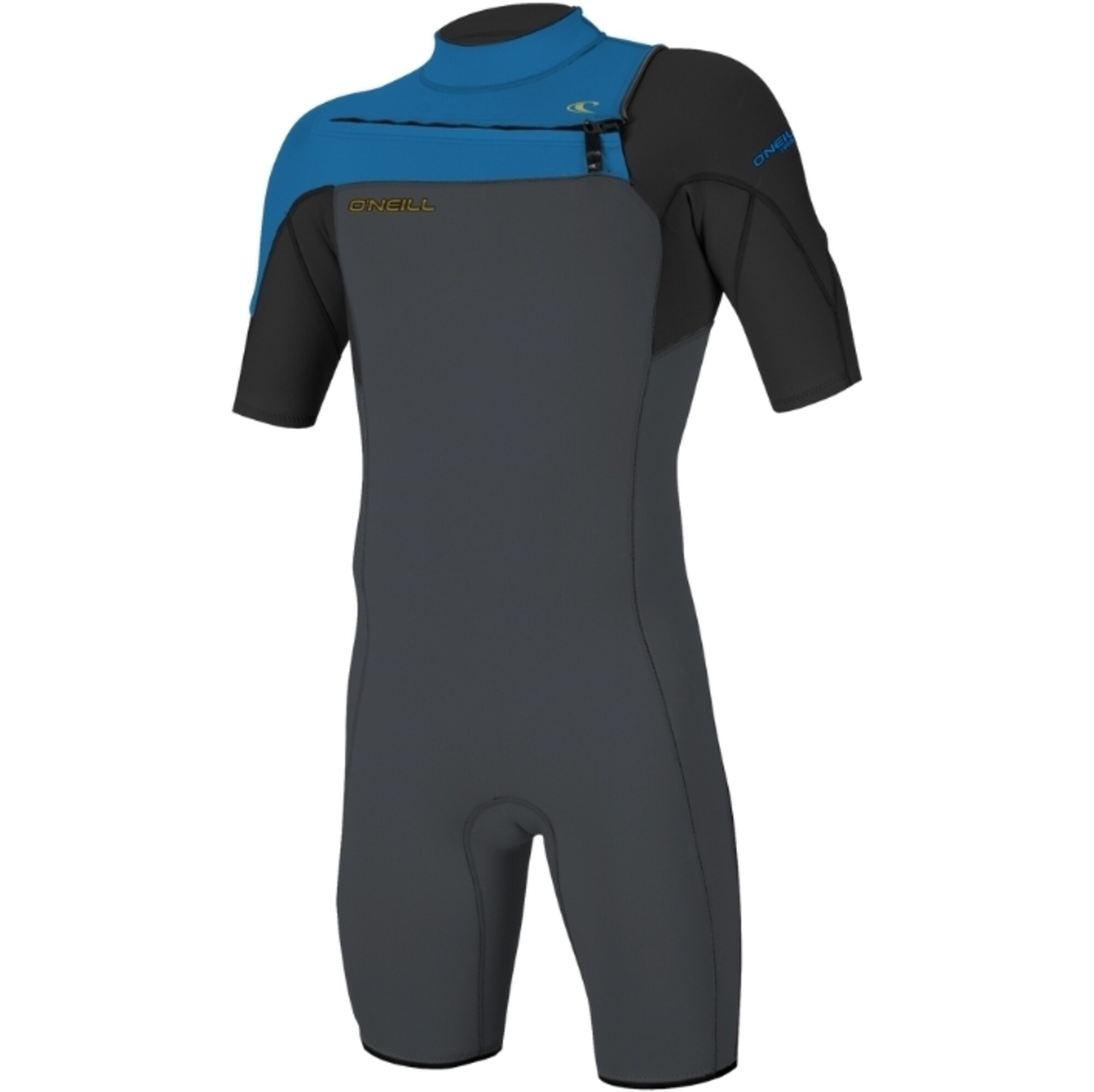 2024 O'Neill Mens Hammer 2mm Chest Zip Shorty Wetsuit 4927 Graphite